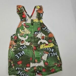Vintage Hee Haw overall shorts kids 12 months ( see measurements)